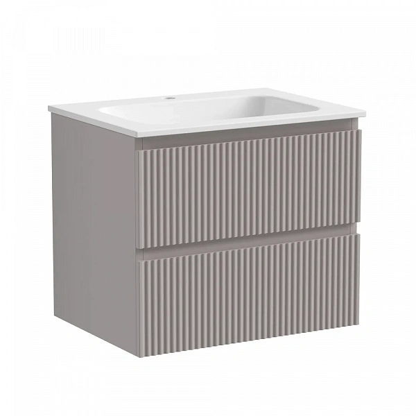 Тумба подвесная SANCOS Snob R 590х445х500, c двумя ящиками оснащенными доводчиками, Doha Soft, арт.S