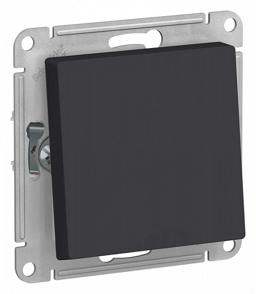 ATLASDESIGN AQUA 1-клавишный ПЕРЕКЛЮЧАТЕЛЬ IP44, сх.6, 10АХ, механизм, КАРБОН