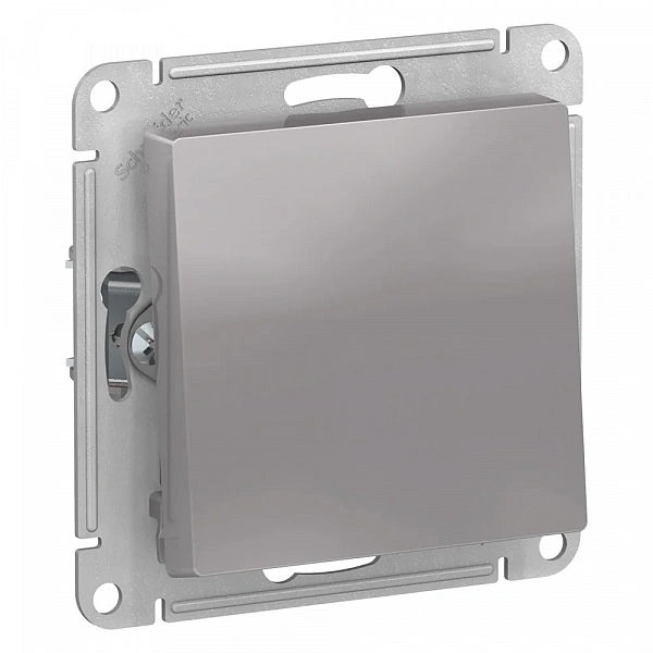 ATLASDESIGN AQUA 1-клавишный ПЕРЕКЛЮЧАТЕЛЬ IP44, сх.6, 10АХ, механизм, АЛЮМИНИЙ