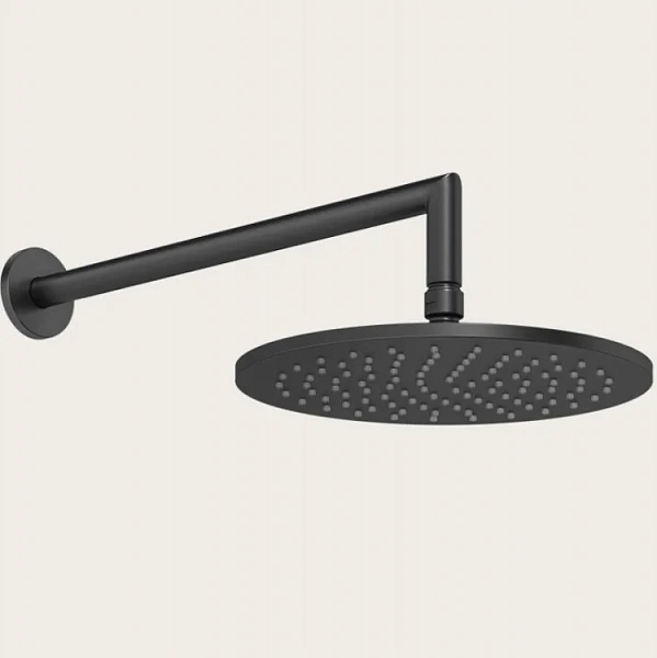 Gessi Верхний душ Ø250 мм, шарнирный с настенным держателем 358 мм, цвет Dlack XL