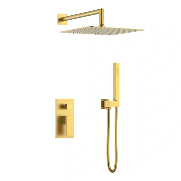 Boheme Смеситель встроенный для душа QUBIC Mat Gold