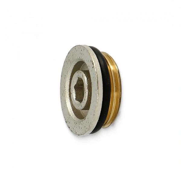 Заглушка Н 3/4" с прокладкой O-RING, никелированная Uni-Fitt