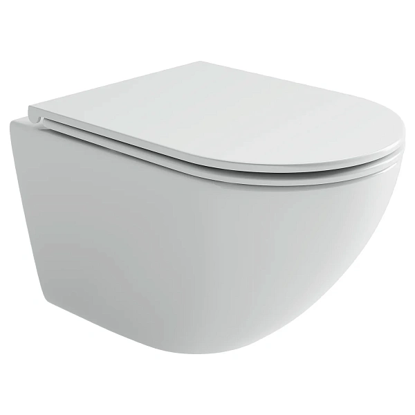 Унитаз подвесной Ceramicanova Alba торнадо 3.0 сиденье микролифт крепления белый арт CN11005T