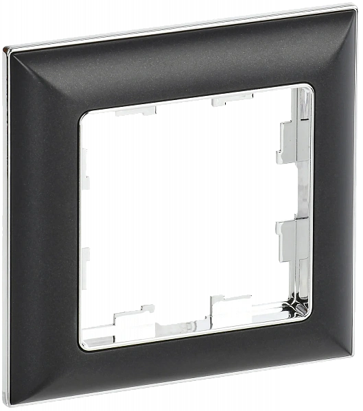 Рамка 1-м BRITE РУ-1-БрЧ черн. IEK BR-M12-K02