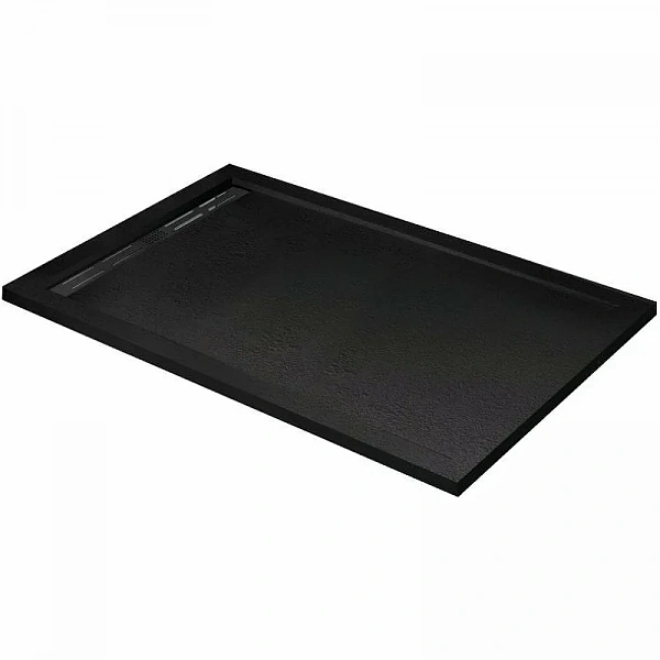 TRAY-AS-AH-120/90-30-NERO Поддон из искусственного мрамора, чёрный матовый