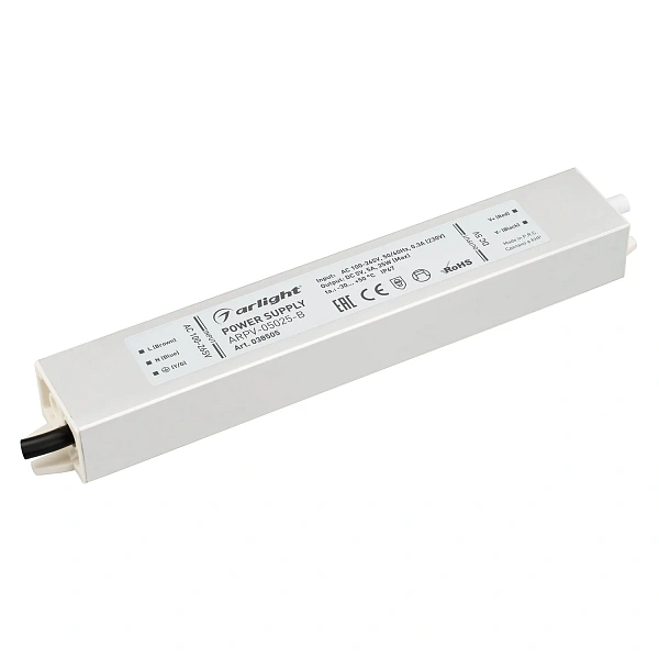 Arlight Блок питания ARPV-05025-B (5V, 5.0A, 25W) (Arlight, IP67 Металл, 3 года) 038505