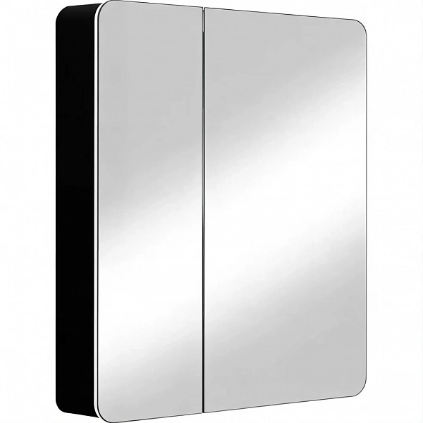 Зеркало-шкаф Reflection Black LED 760х850 RF2002BL