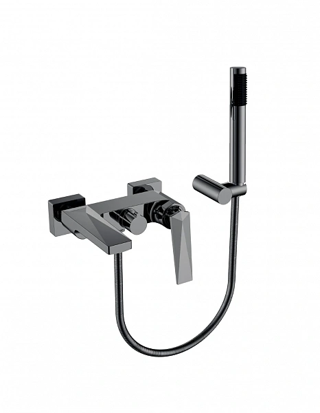 Boheme Смеситель для ванны с душ.гарнитуром VENTURO Shine Gun Metall