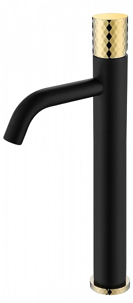 Boheme Смеситель STICK для умыв. выс. BLACK DIAMOND GOLD_Комплект