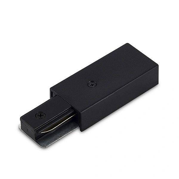 Donel, токоподвод для однофазного шинопровода, L107xW34, черный, пластик, серия: DN01