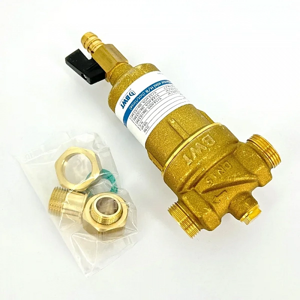 Фильтр промывной Protector mini 1/2" 100 мкм, латунная колба BWT