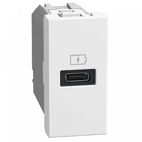 Light Now - Зарядное устройство USB-C PD,  1 модуль, белый