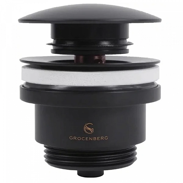 Донный клапан Grocenberg GB106BL Черный матовый