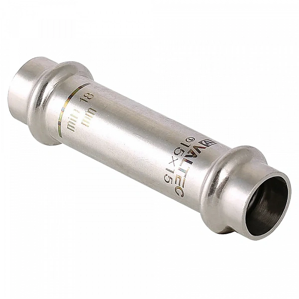 Муфта надвижная из нержавеющей стали 22х22 Valtec