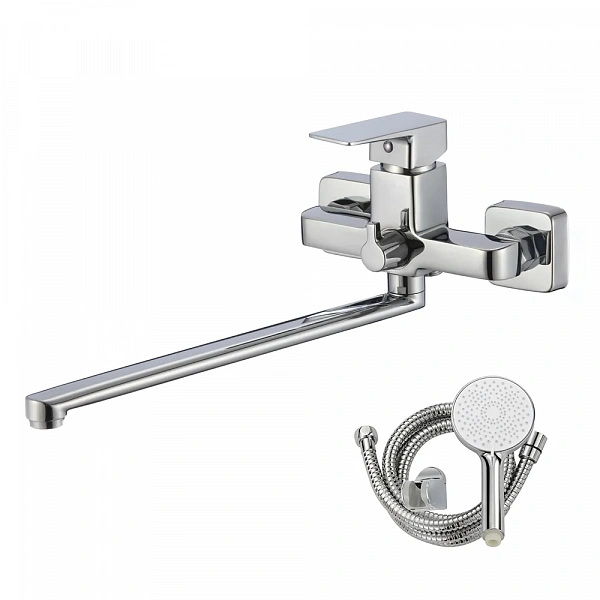 WESNAART Смеситель для ванны с длинным изливом NARCIS, NAR06-320-25221, (8 шт. в 1 уп.)