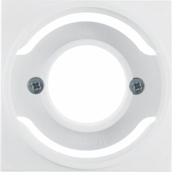 Центральная панель для светового сигнала Е14, S.1/B.x, цвет: полярная белизна, матовый