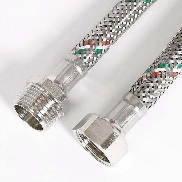 Гибкая подводка НВ 1/2", 200 см, DN 8, оплётка из нерж. стали Uni-Fitt