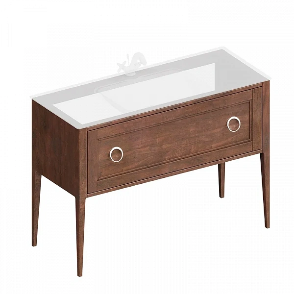 Kerama Marazzi PL.CN.120.1/NUT.M Тумба PLAZA Classic NEO напольная 1 ящик 120, орех матовый