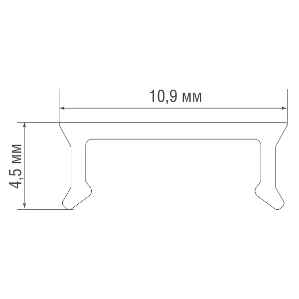 Donel, рассеиватель для профиля DN18C1210, бобина 25м., Серия:DN18