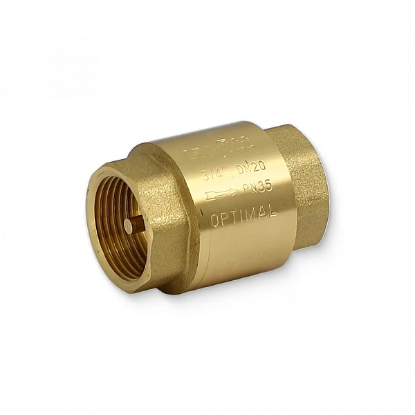Клапан обратный ВВ 3/4" OPTIMAL пружинный с металлическим затвором Uni-Fitt