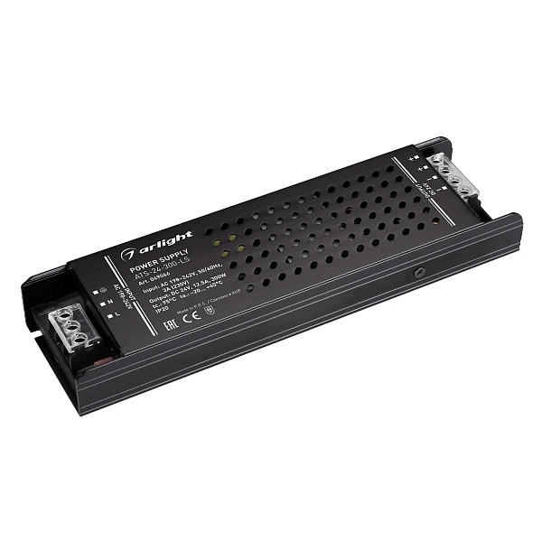 Arlight Блок питания ATS-24-300-LS (24V, 12.5A, 300W) (IP20 Сетка, 5 лет)
