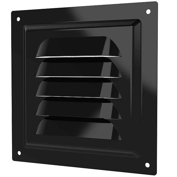 ERA Решетка вентиляционная МЭ сетка 125х125 окраш.сталь Black