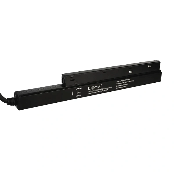 Donel Блок питания 200W 48V 4А устанавливаемый в шинопровод Space Track , L303xW22xH25 мм, черный, с