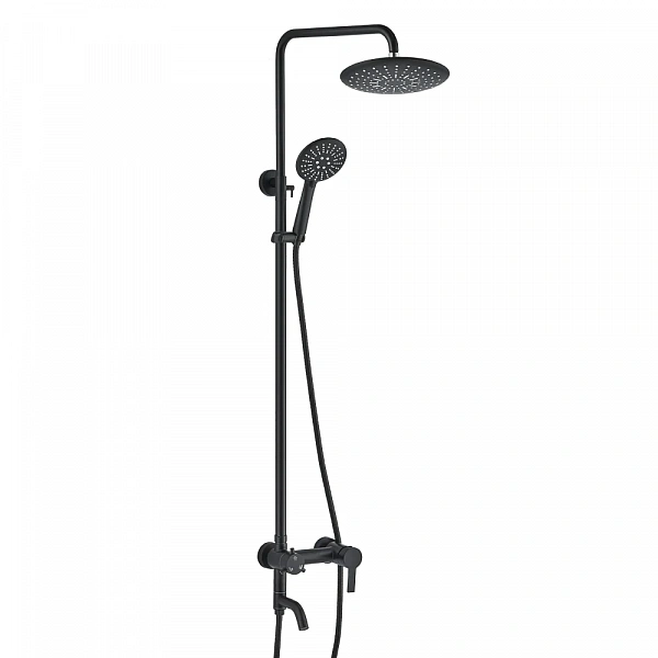 WESNAART Стойка душевая со смесителем для ванны  EKO, EKO05-314Black, (4 шт. в 1 уп.)