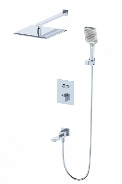Душевая система с термостатом встраиваемая WONZON & WOGHAND, Хром (WW-88929003-CR), шт