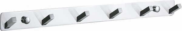 Вешалка с 6 крючками для ванной WONZON & WOGHAND, Хром (WW-9385-6), шт