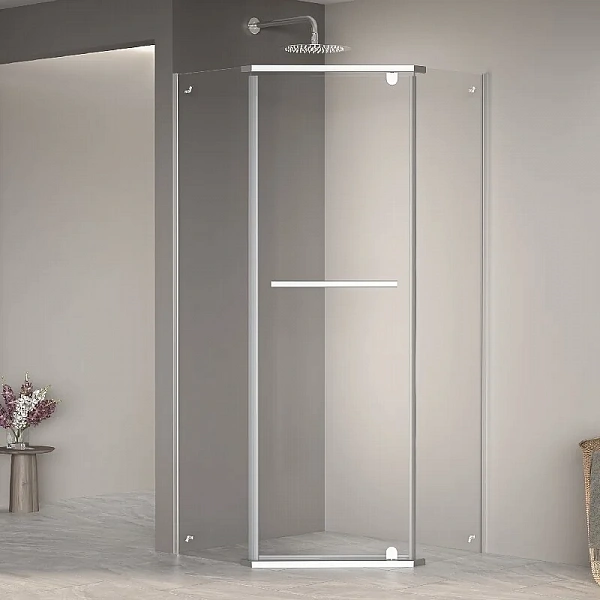 Душевой уголок  90* 90*195 RGW PA-82 Трапеция/Хром/Прозрачное/6 мм (Easy)