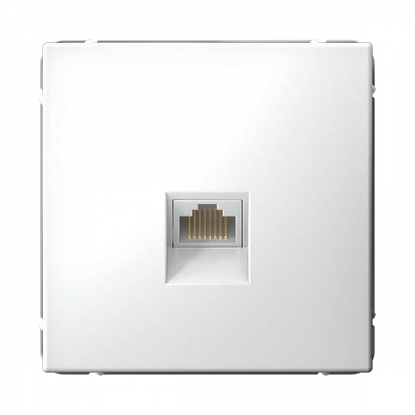 ARTGALLERY РОЗЕТКА компьютерная RJ45, кат. 6A, механизм, БЕЛЫЙ