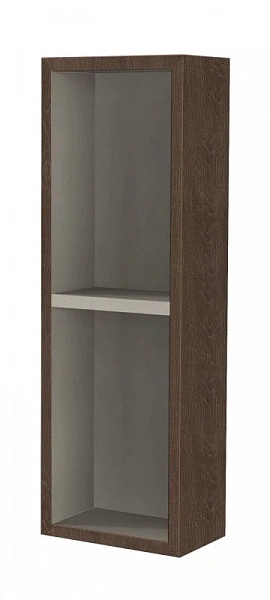 Шкафчик подвесной с открытыми полками 53134 Rovere scuro Soft, 20x12x60 Cezares