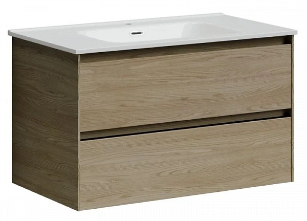 Тумба подвесная SANCOS Cento 790х450х500, c двумя ящиками оснащенными доводчиками, карпатская ель, а