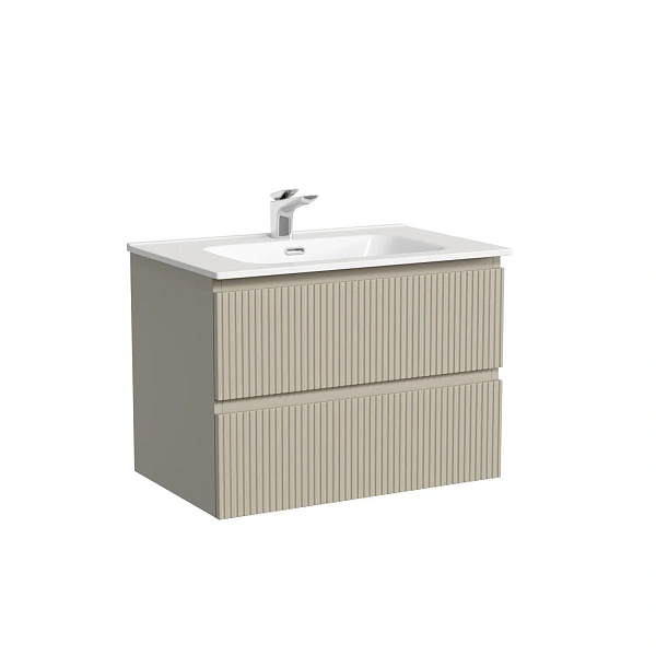 Тумба подвесная SANCOS Snob T 690х445х500, c двумя ящиками оснащенными доводчиками, Beige Soft , арт