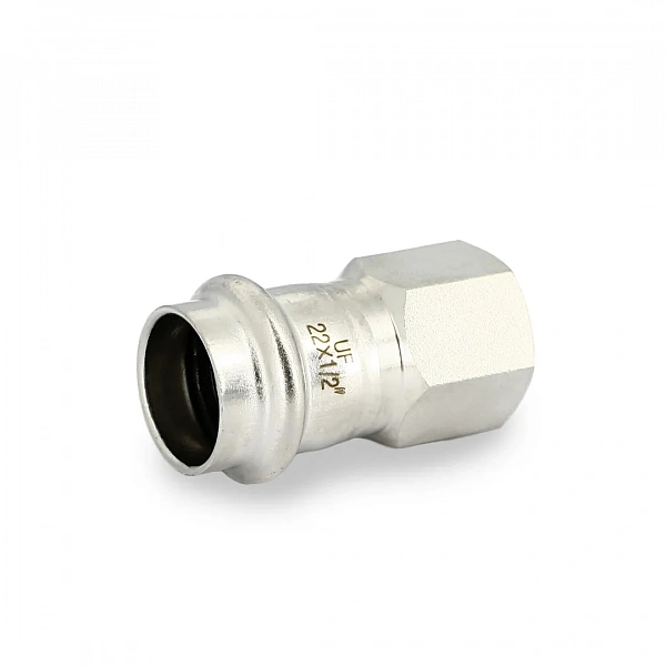 Муфта пресс-В 22 х 1/2", нержавеющая сталь Uni-Fitt
