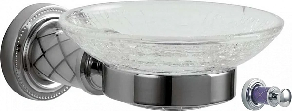 Boheme Мыльница MURANO CHROME (фиолетовое)_Комплект
