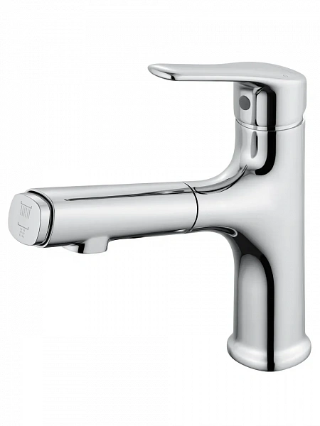 Смеситель для раковины с выдвижным изливом WONZON & WOGHAND, Хром (WW-AE4151-CR), шт