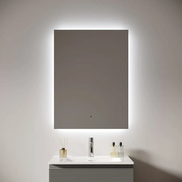 Зеркало для ванной комнаты SANCOS Square 2.0 600х800 led подсветка 2700K/4000K/5000K SQ2.600
