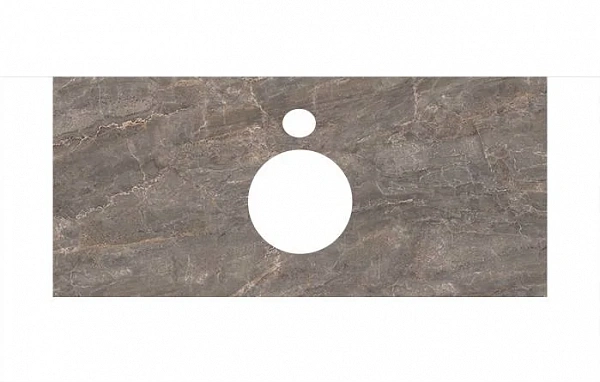 Kerama Marazzi PL1.SG570002R/100 Спец. изделие для накладных раковин 100 см Парнас пепельный лап