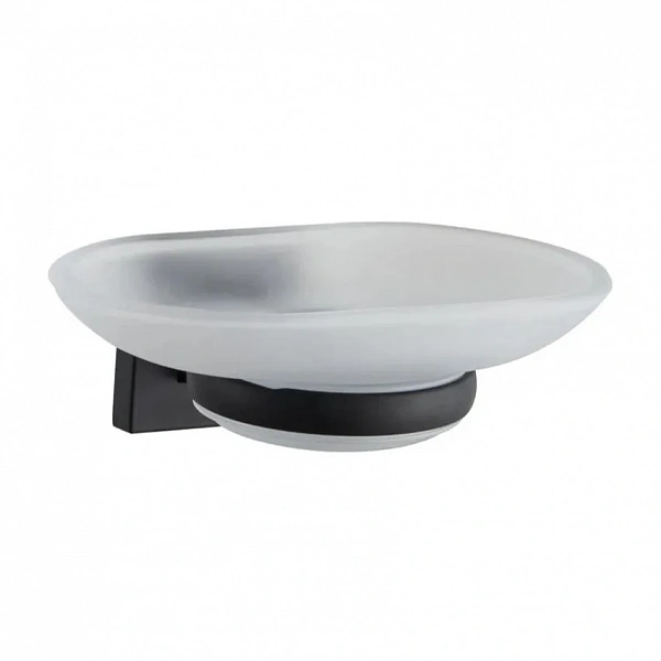 Мыльница для ванной комнаты D-lin D220222-1 овальная, черная