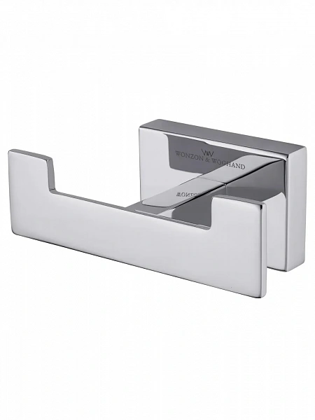 Двойной крючок для ванной WONZON & WOGHAND FLAT, Хром (WW-9725), шт
