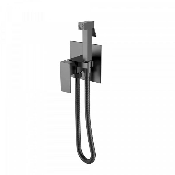 Boheme Смеситель гигиенический, QUBIC Gun Metal