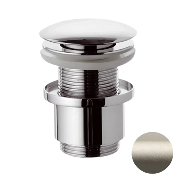 Донный клапан без перелива 1”1/4 REMER 904CC2114XV click-clack сталь (XV)
