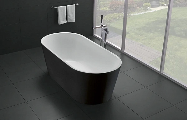 Акриловая ванна BELBAGNO BB71-1800-NERO, 1800x800x600