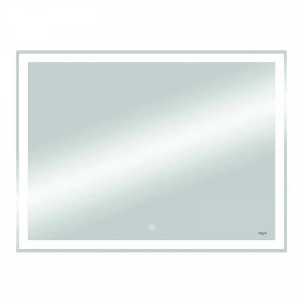 Зеркало Reflection Double с LED подсветкой, сенсором, часами, акриловый короб 900х700