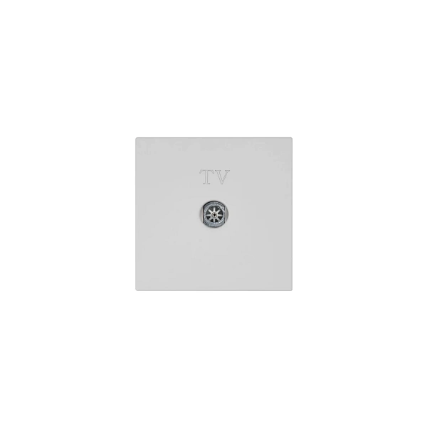 FD6001PTM_Розетка TV Φ9.5mm оконечная с накладкой, цвет матовый Тауп (soft touch)