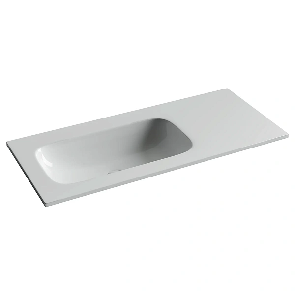 Раковина накладная мебельная Ceramicanova Grace без отверстия под смеситель 1010x457x137 чаша слева