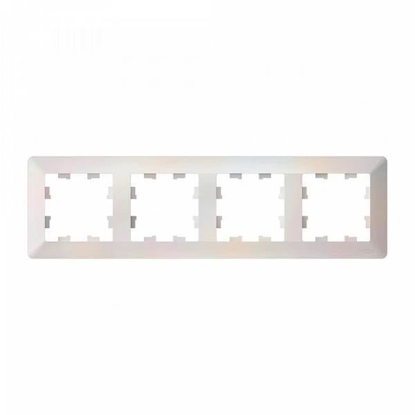 ATLASDESIGN AIR 4-постовая РАМКА, ЖЕМЧУГ/дымчатый белый