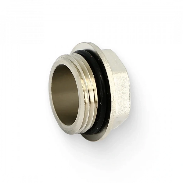 Заглушка Н 3/4" со шляпкой с O-RING, никелированная Uni-Fitt